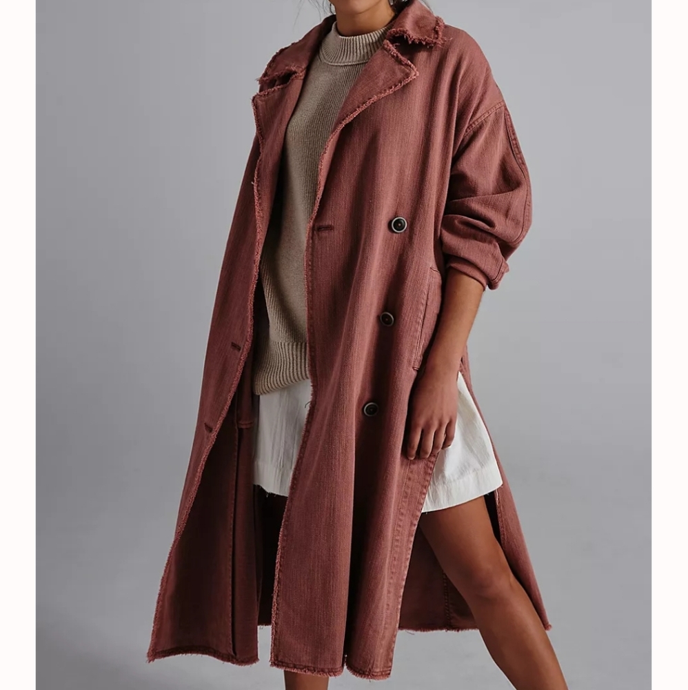NWT Free People Kelly trench Coat